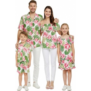 image:imageHawaii Hangover Family Matching Hawaiian Clothes Lotus amp OrchidGirl Simple Muumuu Ruffle