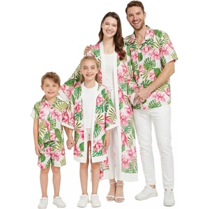 image:imageHawaii Hangover Family Matching Hawaiian Clothes Lotus amp OrchidWomen Maxi Kimono Cardigan