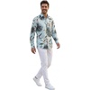 image:imageWispy Cereus Light Blue Family Matching Hawaiian ClothesMen Long Sleeve