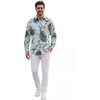 image:imageWispy Cereus Light Blue Family Matching Hawaiian ClothesMen Long Sleeve