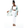 image:imageWispy Cereus Light Blue Family Matching Hawaiian ClothesWomen Kimono Cardigan