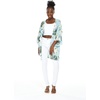 image:imageWispy Cereus Light Blue Family Matching Hawaiian ClothesWomen Kimono Cardigan