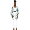 image:imageWispy Cereus Light Blue Family Matching Hawaiian ClothesWomen Kimono Cardigan