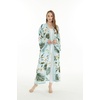 image:imageWispy Cereus Light Blue Family Matching Hawaiian ClothesWomen Maxi Kimono Cardigan