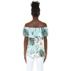 image:imageWispy Cereus Light Blue Family Matching Hawaiian ClothesWomen Offshoulder Ruffle Top