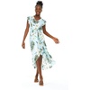 image:imageWispy Cereus Light Blue Family Matching Hawaiian ClothesWomen Wrap Ruffle