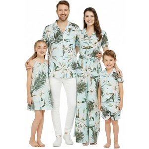 image:imageWispy Cereus Light Blue Family Matching Hawaiian ClothesMen Long Sleeve
