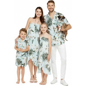 image:imageWispy Cereus Light Blue Family Matching Hawaiian ClothesWomen Halter