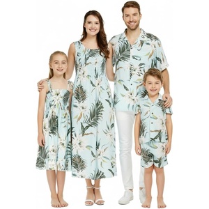 image:imageWispy Cereus Light Blue Family Matching Hawaiian ClothesWomen Maxi Tank