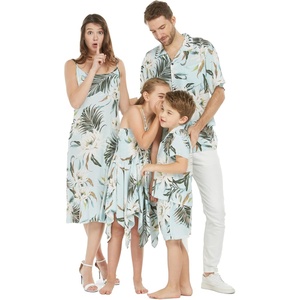 image:imageWispy Cereus Light Blue Family Matching Hawaiian ClothesWomen Mermaid
