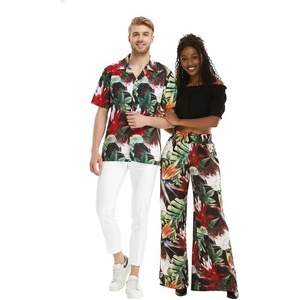 image:imageMatchable Couple Hawaiian Shirt or Pants Digital Signature PrintsMen Tropical Twilight